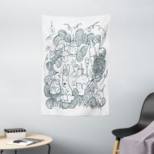 Monochrome Art Easter Tapestry