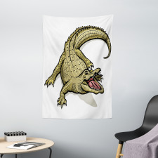 Exotic Wild Crocodile Tapestry