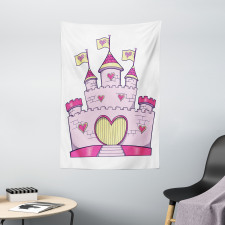 Fantasy Princess Fortress Tapestry