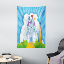 Rainbow Fortress Princess Tapestry