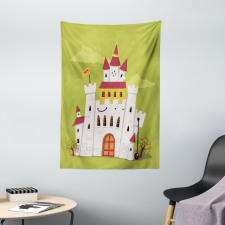 German Fortress Clock Tower Tapestry