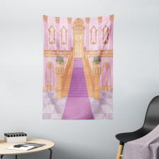 Palace Cartoon Interior Art Tapestry