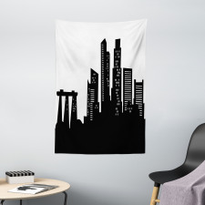 Urban Buildings Scene Tapestry