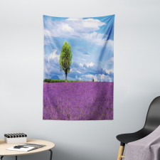 Lavender Field Tree Tapestry