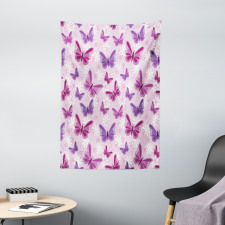 Butterflies Fairy Colors Tapestry