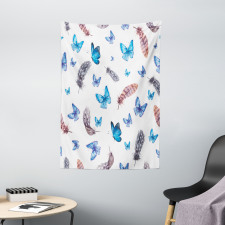 Feathers and Butterfly Tapestry