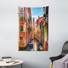 Venice Canal Cityscape Tapestry