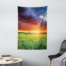 Sunset Modern View Tapestry