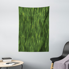 Tropical Bamboo Stems Tapestry