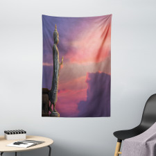 Magical Sunset Scene Tapestry