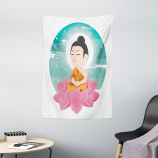 Meditation Lotus Art Tapestry