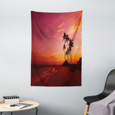 Hawaii Style Palm Trees Tapestry