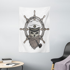 Captain Pirate Skeleton Tapestry