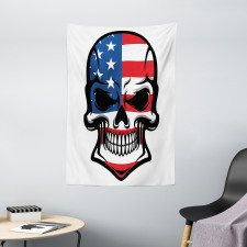 Scary Skull Art Tapestry