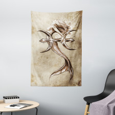 Vintage Mythical Art Tapestry