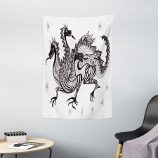 3 Headed Wild Character Tapestry