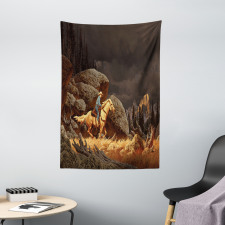 Cowboy Riding Horse Tapestry