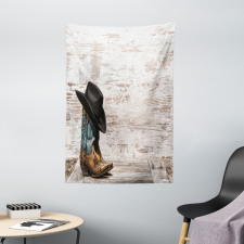 Rodeo Cowboy Grunge Hat Tapestry