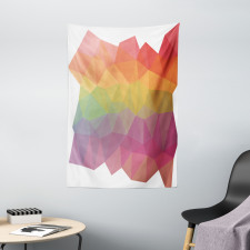 Retro Rainbow Colors Poly Tapestry