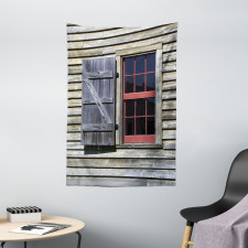 Village Cottage Shutter Tapestry