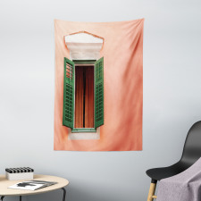 Old Retro House Shutters Tapestry