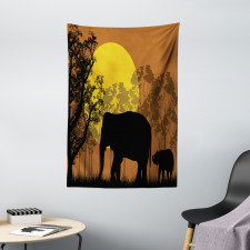 Animals and Trees Tapestry