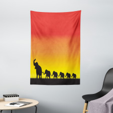 Ombre Sky Mammals Tapestry