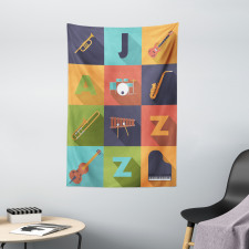 Jazz Equipment Music Tapestry