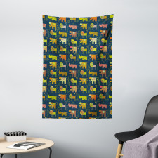 Whimsical Woodland Animals Tapestry