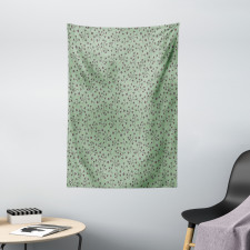 Botanical Elements Flowers Tapestry