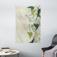 Flock of Flying Pigeons Tapestry