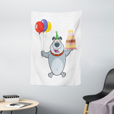 Bulldog Balloons and Cake Tapestry