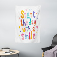 Start the Day with a Smile Tapestry