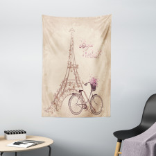 French Eiffel Tower Tapestry