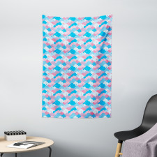 Childish Style Rain Clouds Tapestry