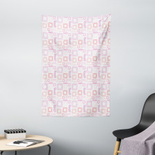 Dots Squares Art Tapestry