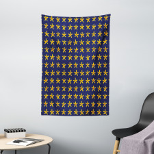 Primitive Style Stars Art Tapestry