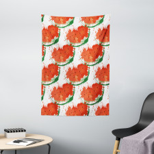 Grunge Spots Fruit Slice Tapestry