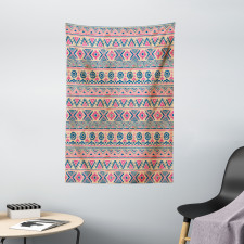 Zigzags Triangles Circles Tapestry