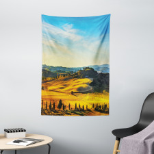 Italy Farmland Rural Tapestry