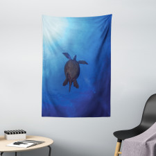 Sea Turtle in Deep Sea Tapestry