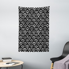 Japanese Seigaiha Waves Tapestry