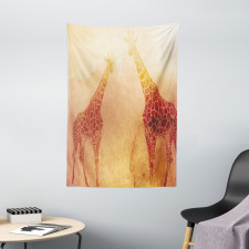 Tropic Giraffes Tapestry