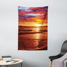 Sea Sunset Twilight Tapestry