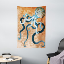 Oceanic Animal Cartoon Tapestry