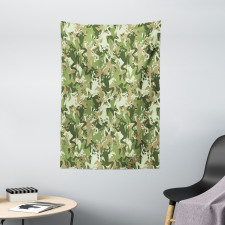 Skull Camouflage Design Tapestry