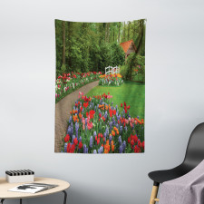 Spring Garden Forest Tapestry