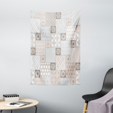 Pastel Oriental Motif Tapestry