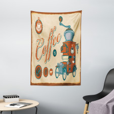 Truck Coffee Grinder Tapestry