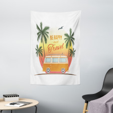 Retro Palms Free 60s Tapestry